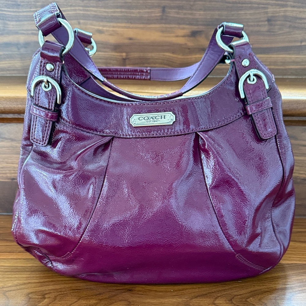 Coach Patent Leather Shoulder Bag
